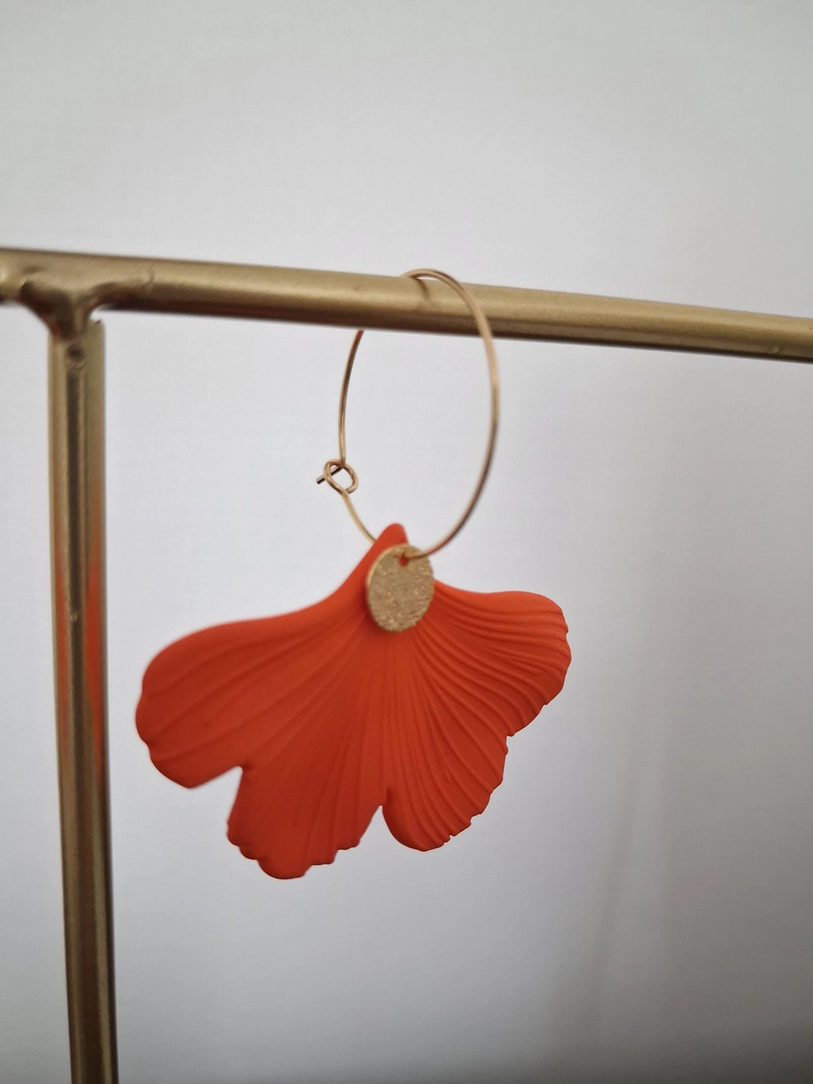 Orange earrings – photo 3